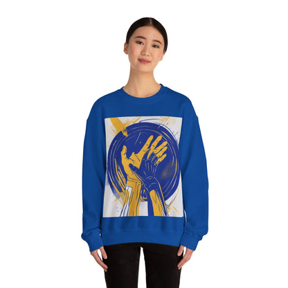 boostlete-am-crew-scene-athlete-neon-vector-0304 — Unisex Heavy Blend Crewneck Sweatshirt (Gildan)