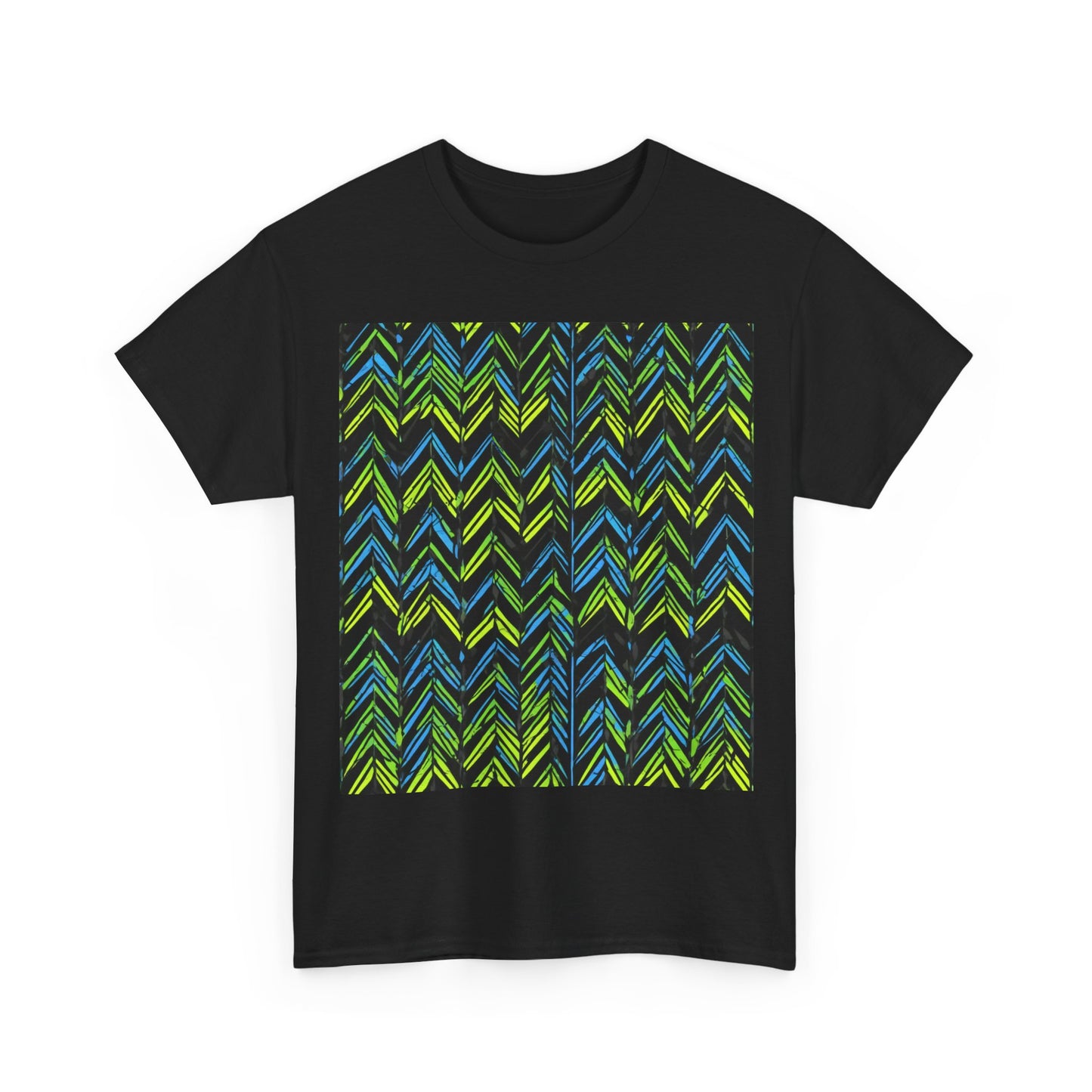 boostlete-mile-by-mile-pattern-chevron-monoline-0051 — Unisex Heavy Cotton Tee (Gildan 5000)