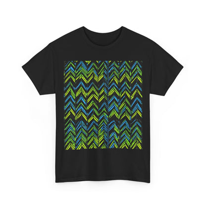 boostlete-mile-by-mile-pattern-chevron-monoline-0051 — Unisex Heavy Cotton Tee (Gildan 5000)