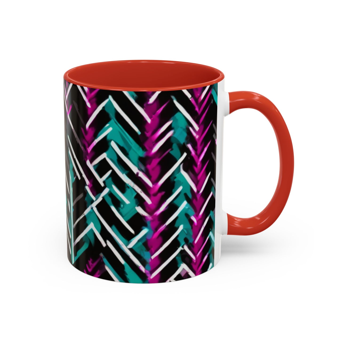boostlete-recovery-progress-pattern-chevron-retro-0243 — Accent Mug 11/15oz