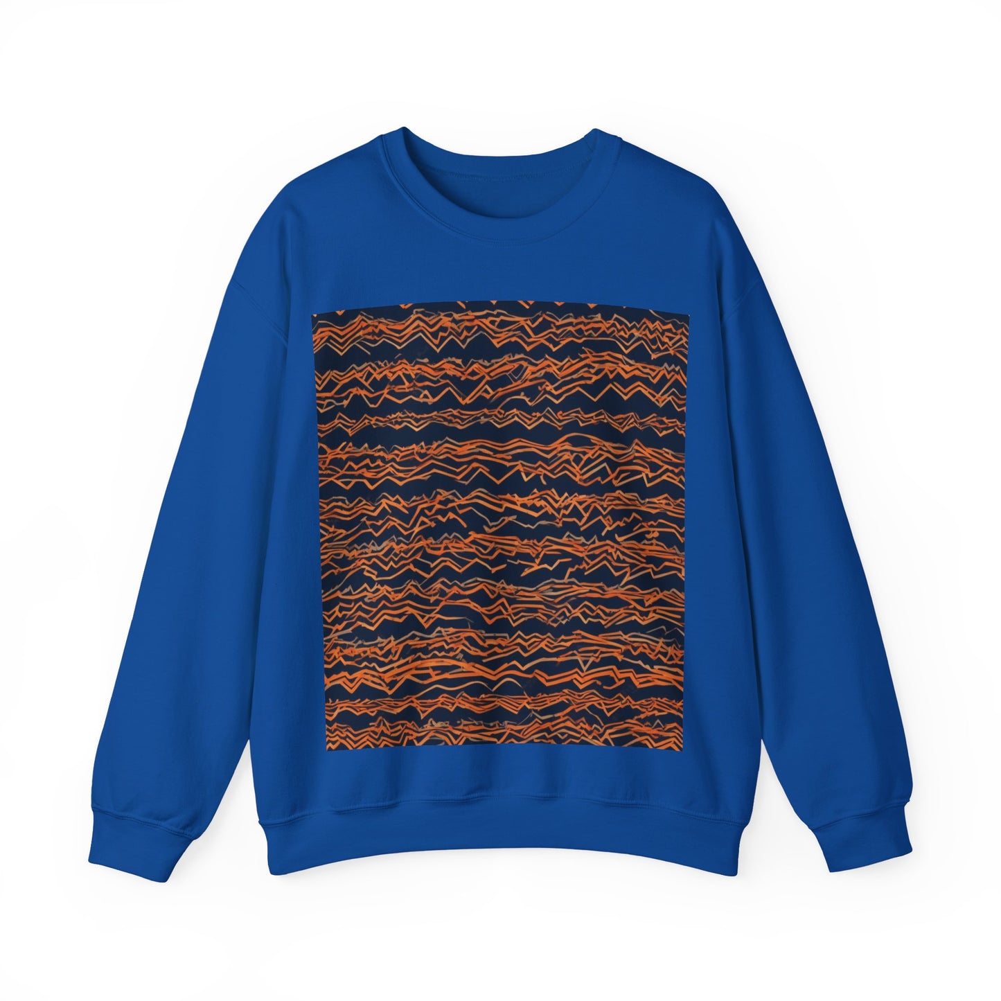 boostlete-field-day-pattern-ekg-bold-0135 — Unisex Heavy Blend Crewneck Sweatshirt (Gildan)