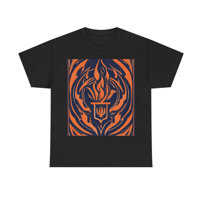 boostlete-quiet-power-icon-flame-duotone-athletic-0158 — Unisex Heavy Cotton Tee (Gildan 5000)