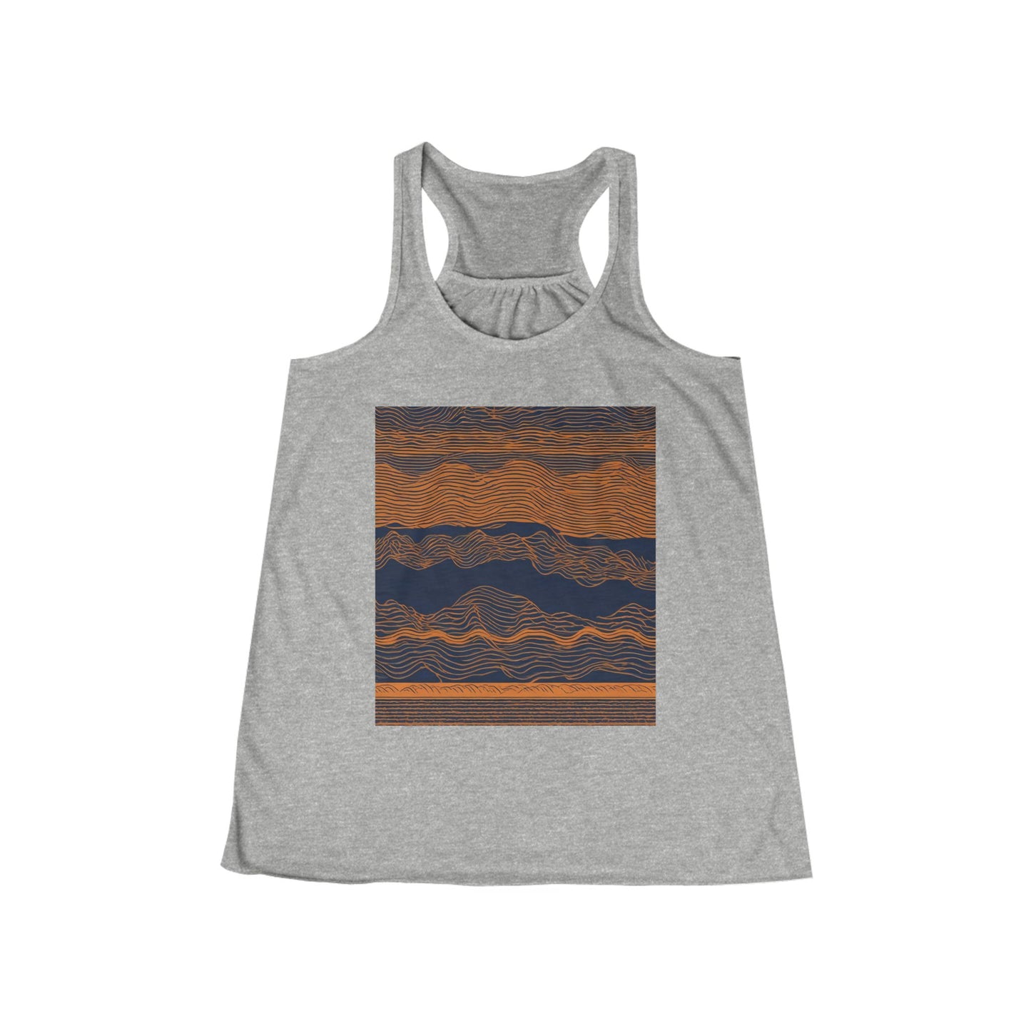 boostlete-field-day-pattern-audio-athletic-0107 — Women's Flowy Racerback Tank (B+C 8800)