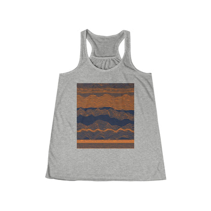 boostlete-field-day-pattern-audio-athletic-0107 — Women's Flowy Racerback Tank (B+C 8800)