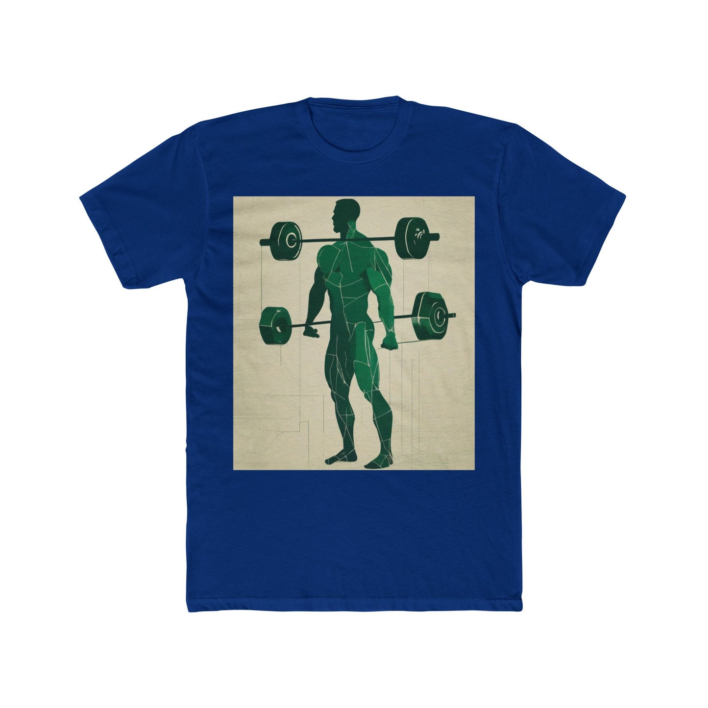 boostlete-boost-mode-scene-deadlift-glitch-blueprint-0044 — Unisex Cotton Crew Tee (NL 3600)