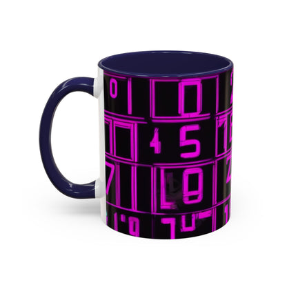boostlete-iron-intent-pattern-plate-number-retro-0227 — Accent Mug 11oz/15oz