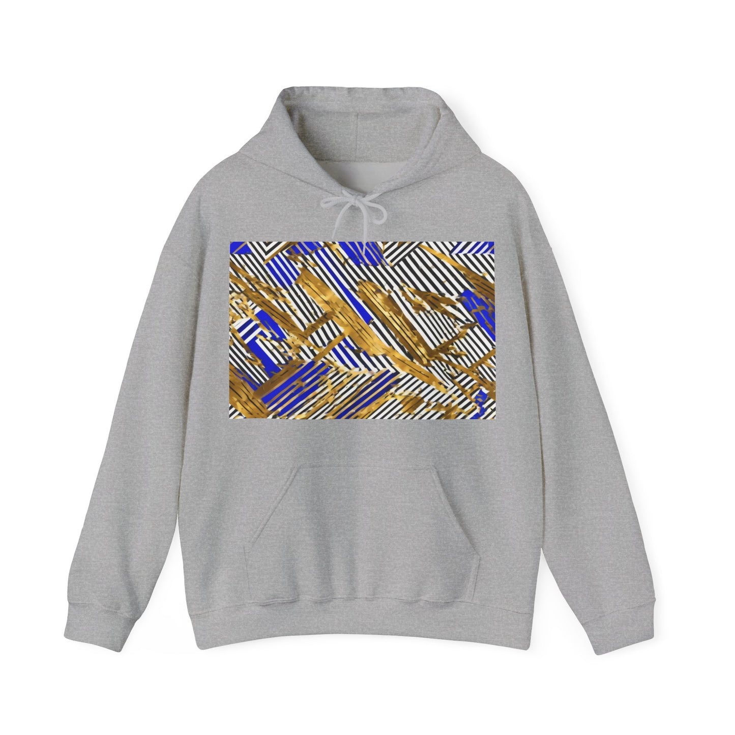 boostlete-boost-mode-pattern-diagonal-monoline-0015 — Unisex Heavy Blend Hooded Sweatshirt (Gildan)