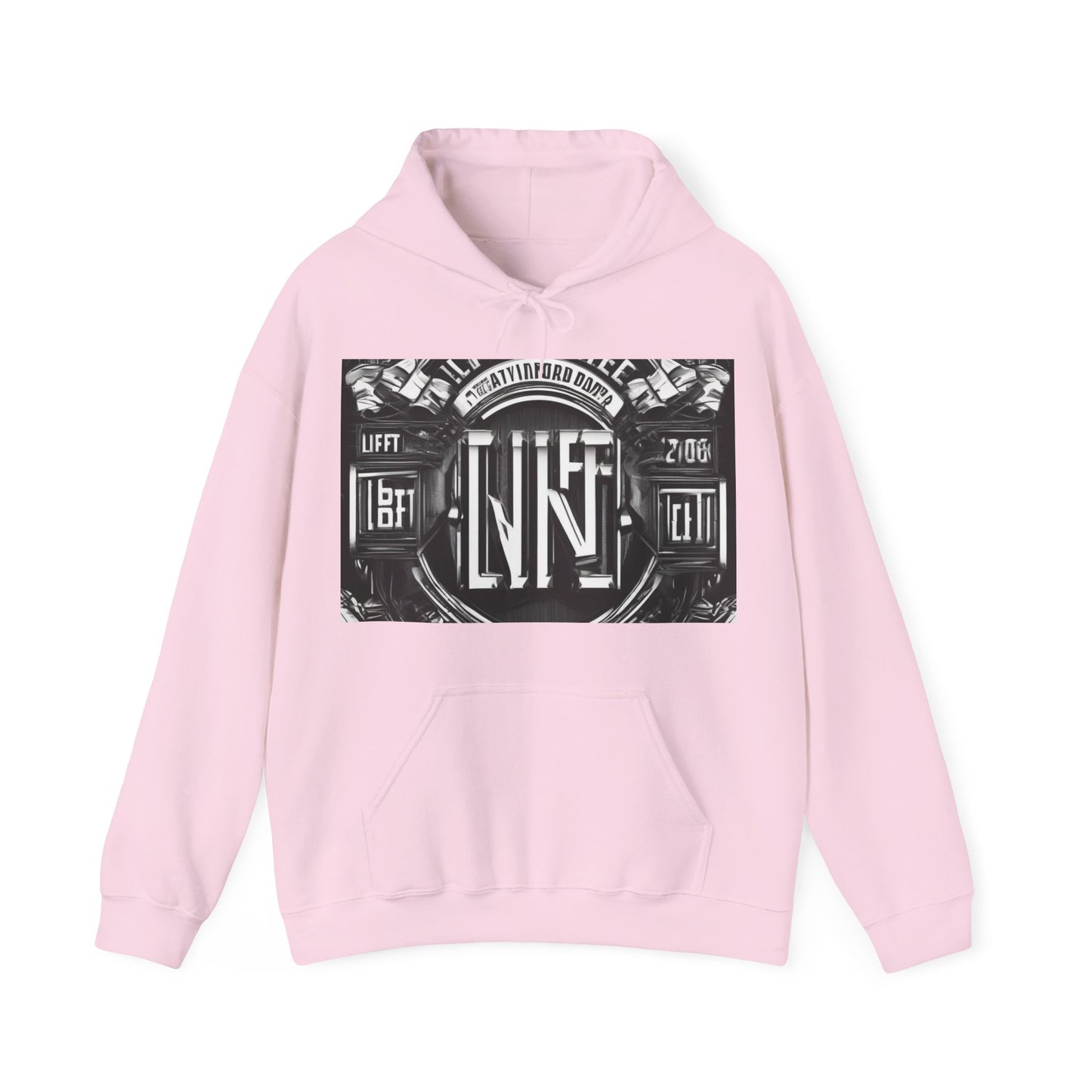 boostlete-am-crew-type-lift-the-standard-banner-engraved-0665 — Unisex Heavy Blend Hoodie (G18500)