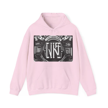 boostlete-am-crew-type-lift-the-standard-banner-engraved-0665 — Unisex Heavy Blend Hoodie (G18500)