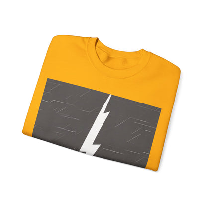 boostlete-am-crew-icon-lightning-glitch-vector-0590 — Unisex Heavy Blend Crewneck (G18000)