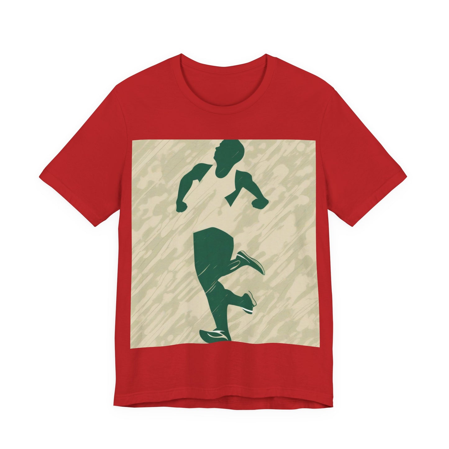 boostlete-am-crew-icon-runner-grainy-blueprint-0134 — Unisex Jersey Short Sleeve (B+C 3001)