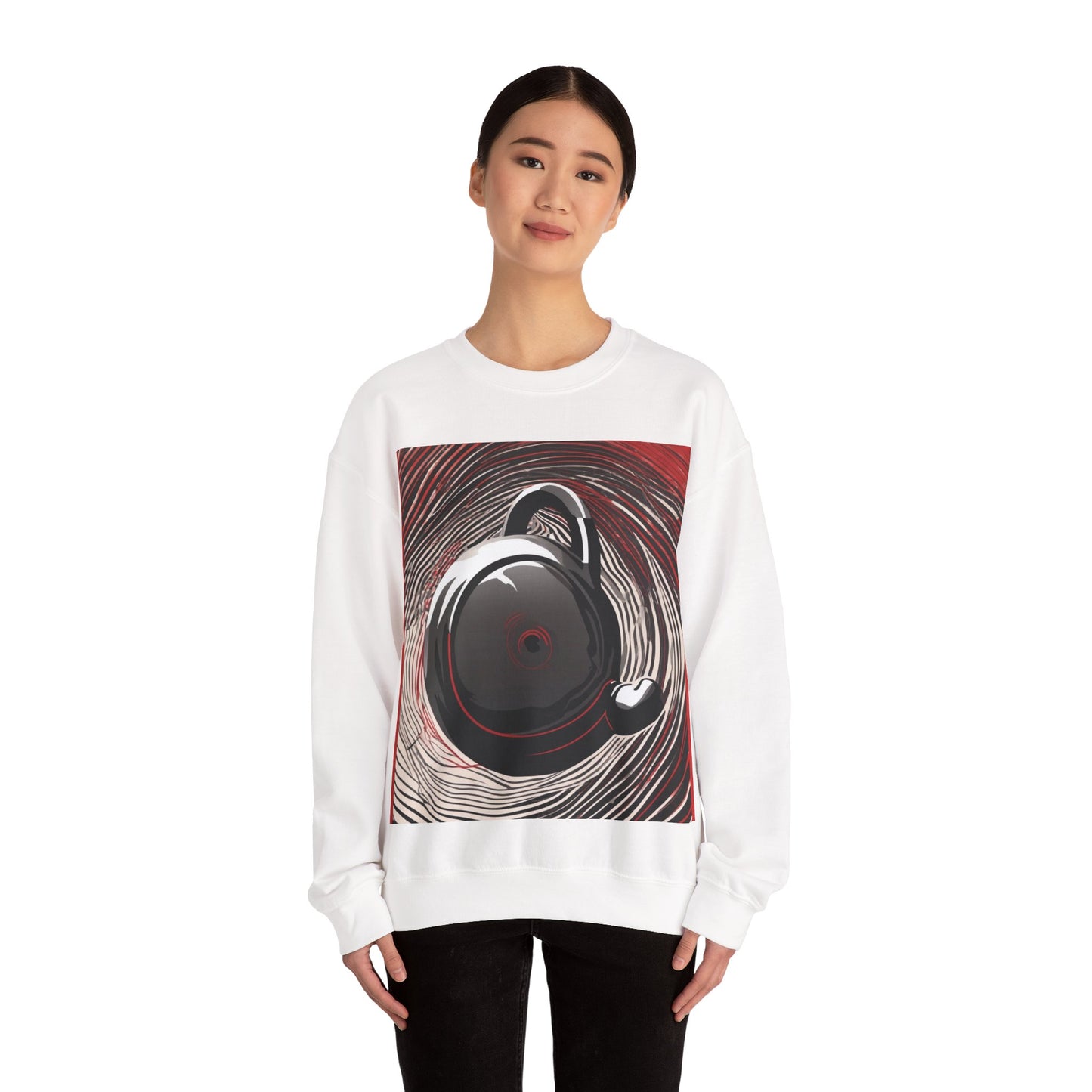 boostlete-am-crew-scene-kettlebell-motion-vector-0224 — Unisex Heavy Blend Crewneck Sweatshirt (Gildan)