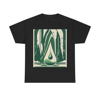 boostlete-quiet-power-icon-water-glitch-retro-0186 — Unisex Heavy Cotton Tee (Gildan 5000)