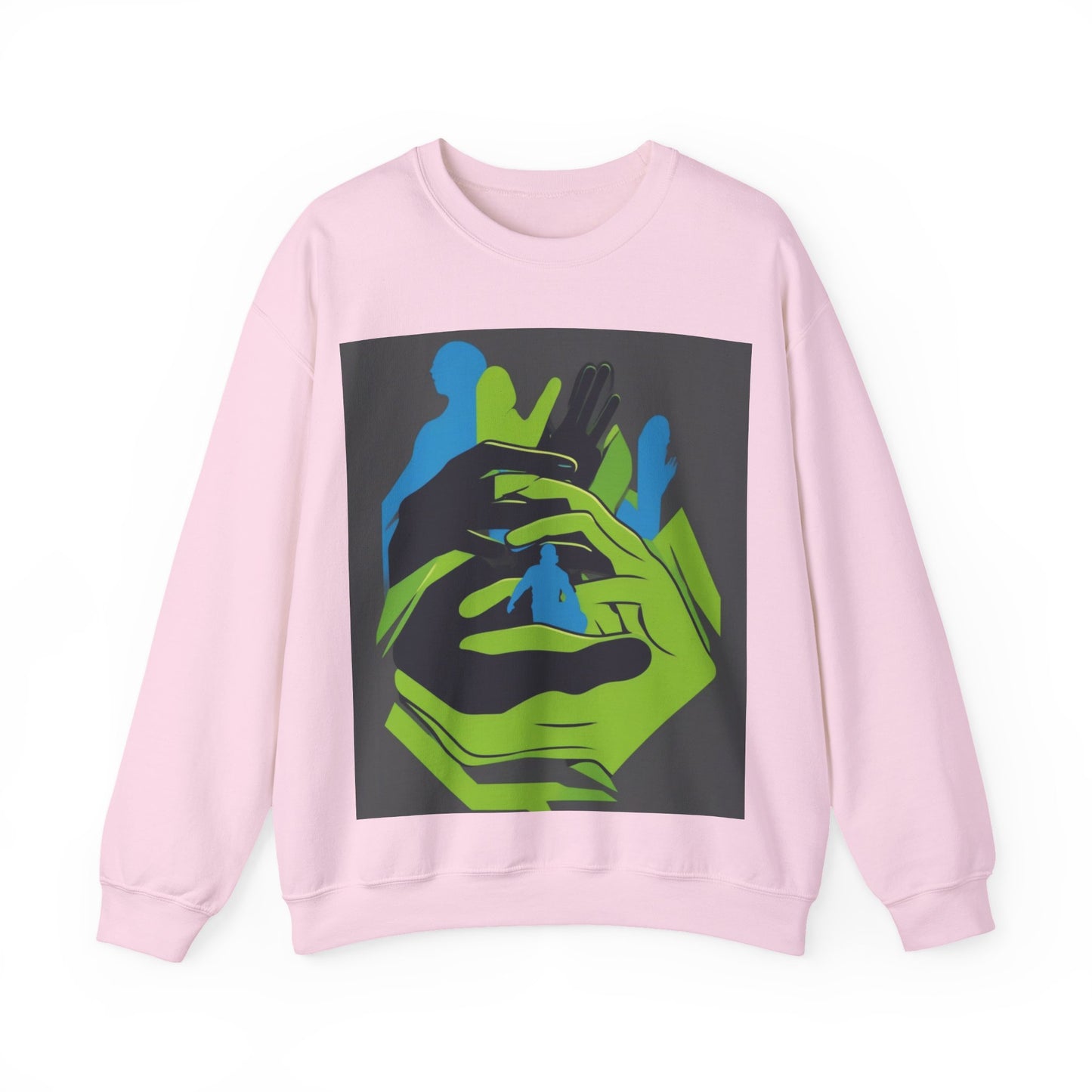 boostlete-mile-by-mile-scene-athlete-offset-modern-0824 — Unisex Heavy Blend Crewneck (G18000)
