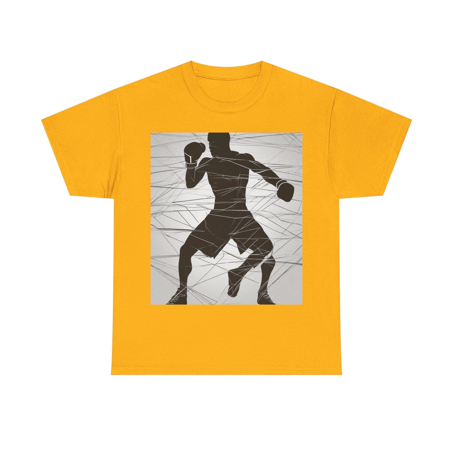 boostlete-mile-by-mile-scene-boxer-motion-geometric-0028 — Unisex Heavy Cotton Tee (Gildan 5000)