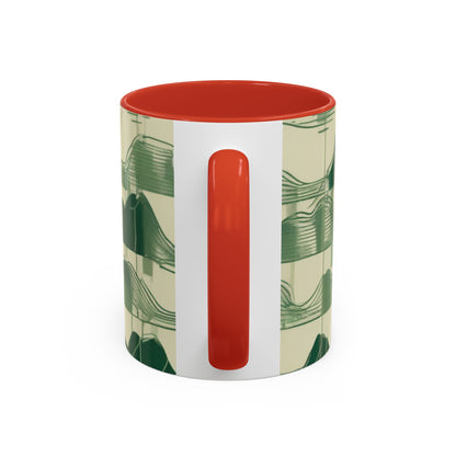 boostlete-mile-by-mile-pattern-audio-blueprint-0971 — Accent Mug 11/15oz