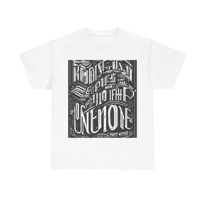 boostlete-mile-by-mile-type-one-more-split-line-art-0001 — Unisex Heavy Cotton Tee (Gildan 5000)