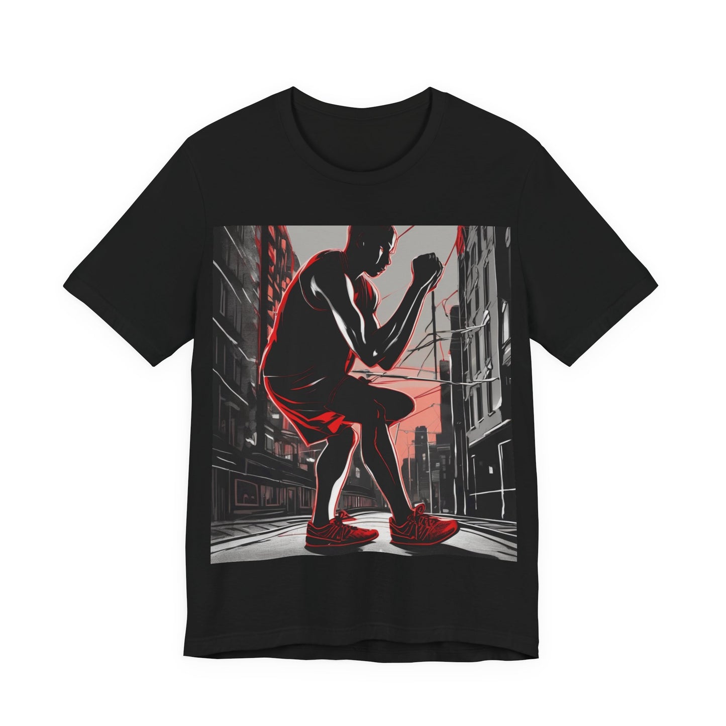 boostlete-am-crew-scene-runner-high-retro-0268 — Unisex Jersey Short Sleeve (B+C 3001)