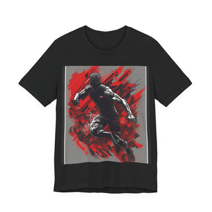 boostlete-field-day-scene-sprinter-glitch-badge-0284 — Unisex Jersey Short Sleeve (B+C 3001)