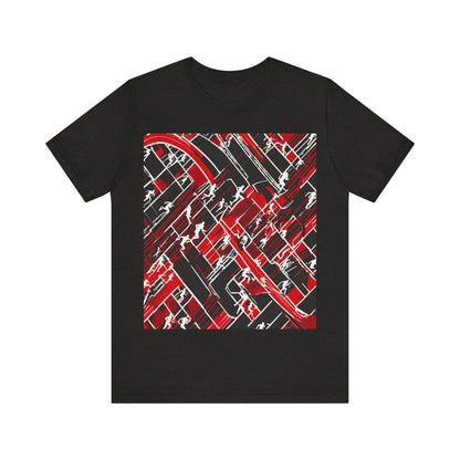 boostlete-pr-season-scene-marathoner-outline-modern-0124 — Unisex Jersey Short Sleeve (B+C 3001)