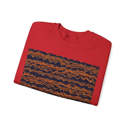boostlete-field-day-pattern-ekg-bold-0135 — Unisex Heavy Blend Crewneck Sweatshirt (Gildan)