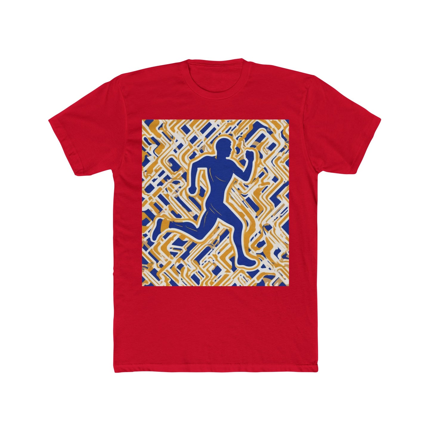 boostlete-pr-season-icon-runner-outline-industrial-0170 — Unisex Cotton Crew Tee (NL 3600)