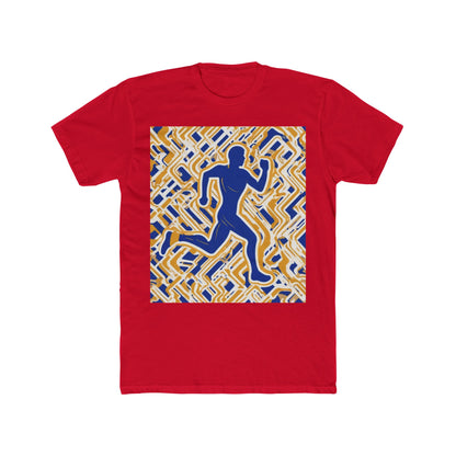 boostlete-pr-season-icon-runner-outline-industrial-0170 — Unisex Cotton Crew Tee (NL 3600)