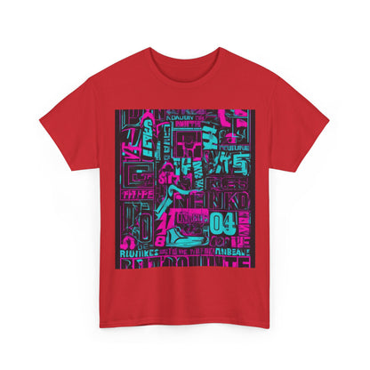 boostlete-rise-grind-type-unbreakable-routine-outline-over-solid-industrial-0081 — Unisex Heavy Cotton Tee (Gildan 5000)