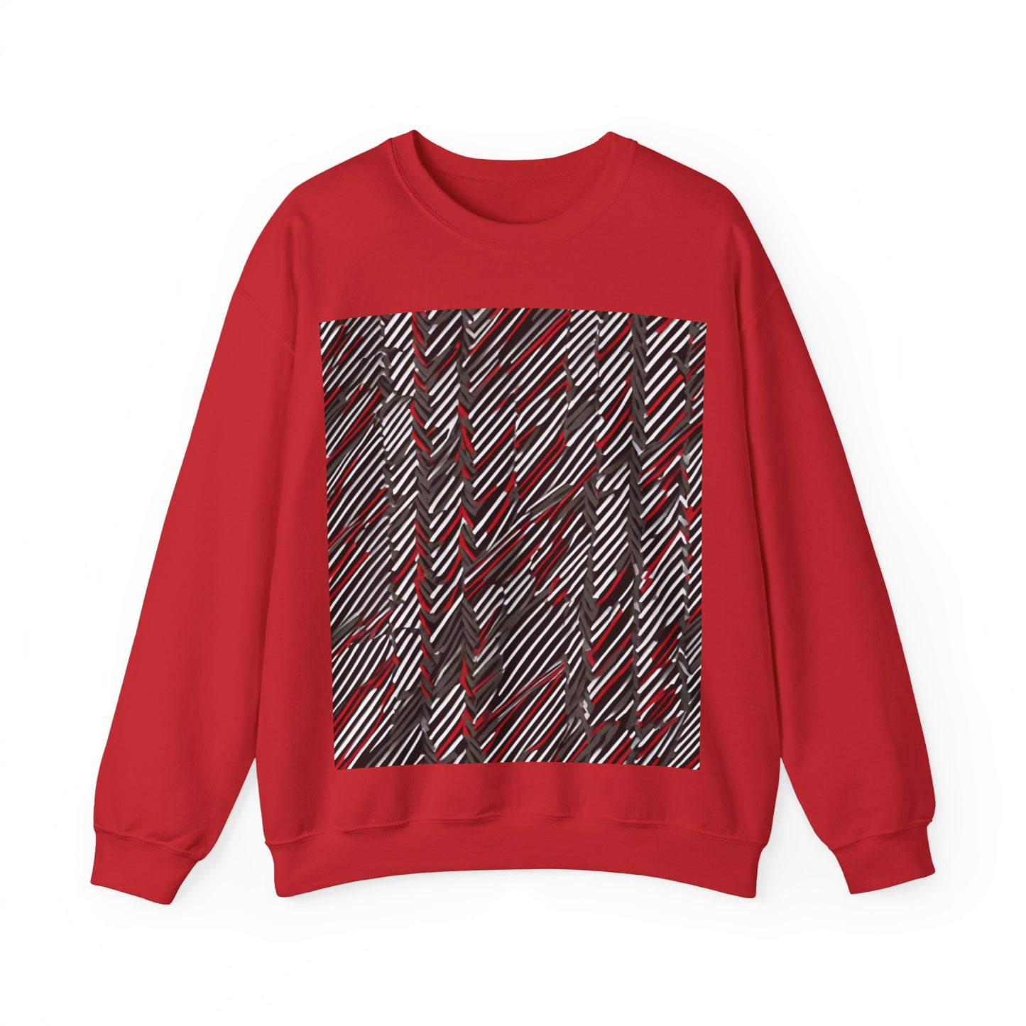 boostlete-field-day-pattern-diagonal-paper-0287 — Unisex Heavy Blend Crewneck Sweatshirt (Gildan)