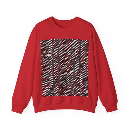 boostlete-field-day-pattern-diagonal-paper-0287 — Unisex Heavy Blend Crewneck Sweatshirt (Gildan)