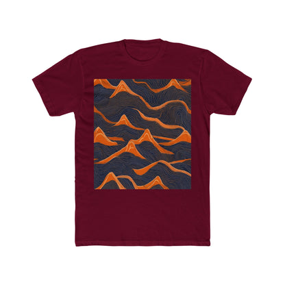 boostlete-boost-mode-pattern-topographic-engraved-0035 — Unisex Cotton Crew Tee (NL 3600)