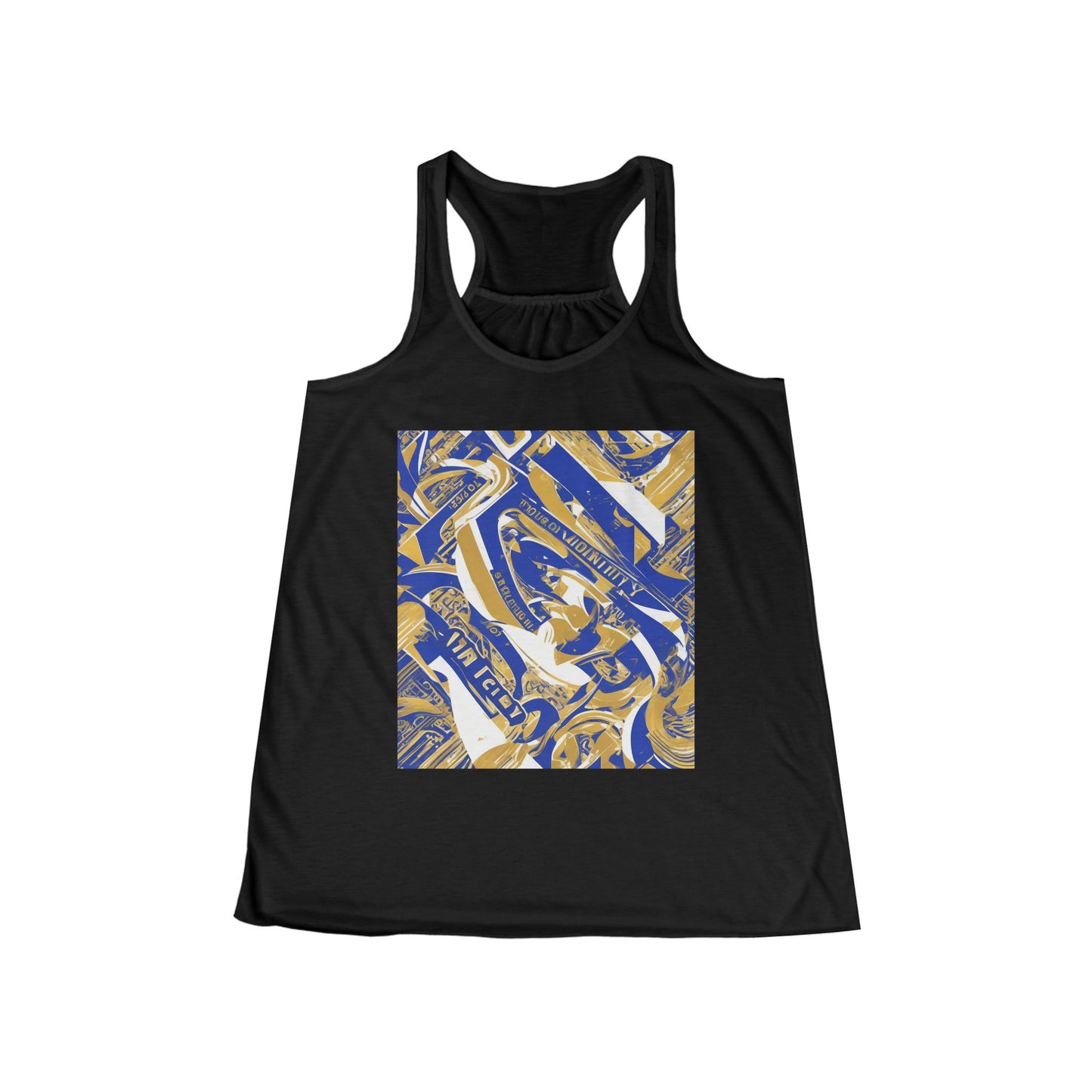 boostlete-pr-season-type-velocity-over-vanity-big-modern-0121 — Women's Flowy Racerback Tank (B+C 8800)