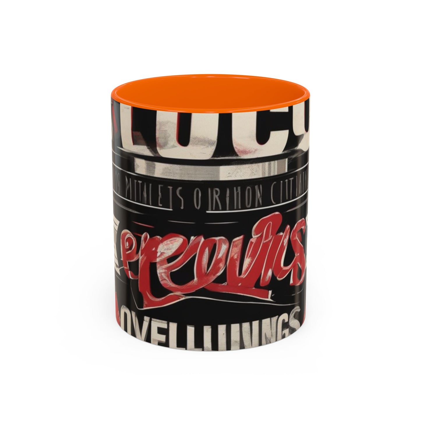 boostlete-mile-by-mile-type-focus-over-feelings-split-retro-0841 — Accent Mug 11/15oz