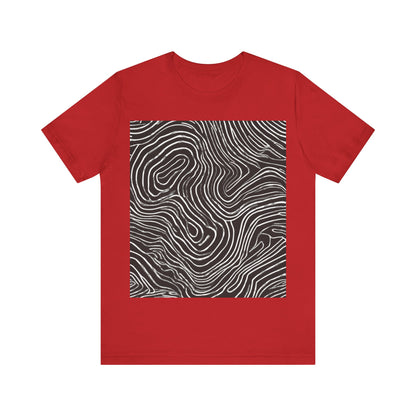boostlete-field-day-pattern-topographic-badge-0307 — Unisex Jersey Short Sleeve (B+C 3001)