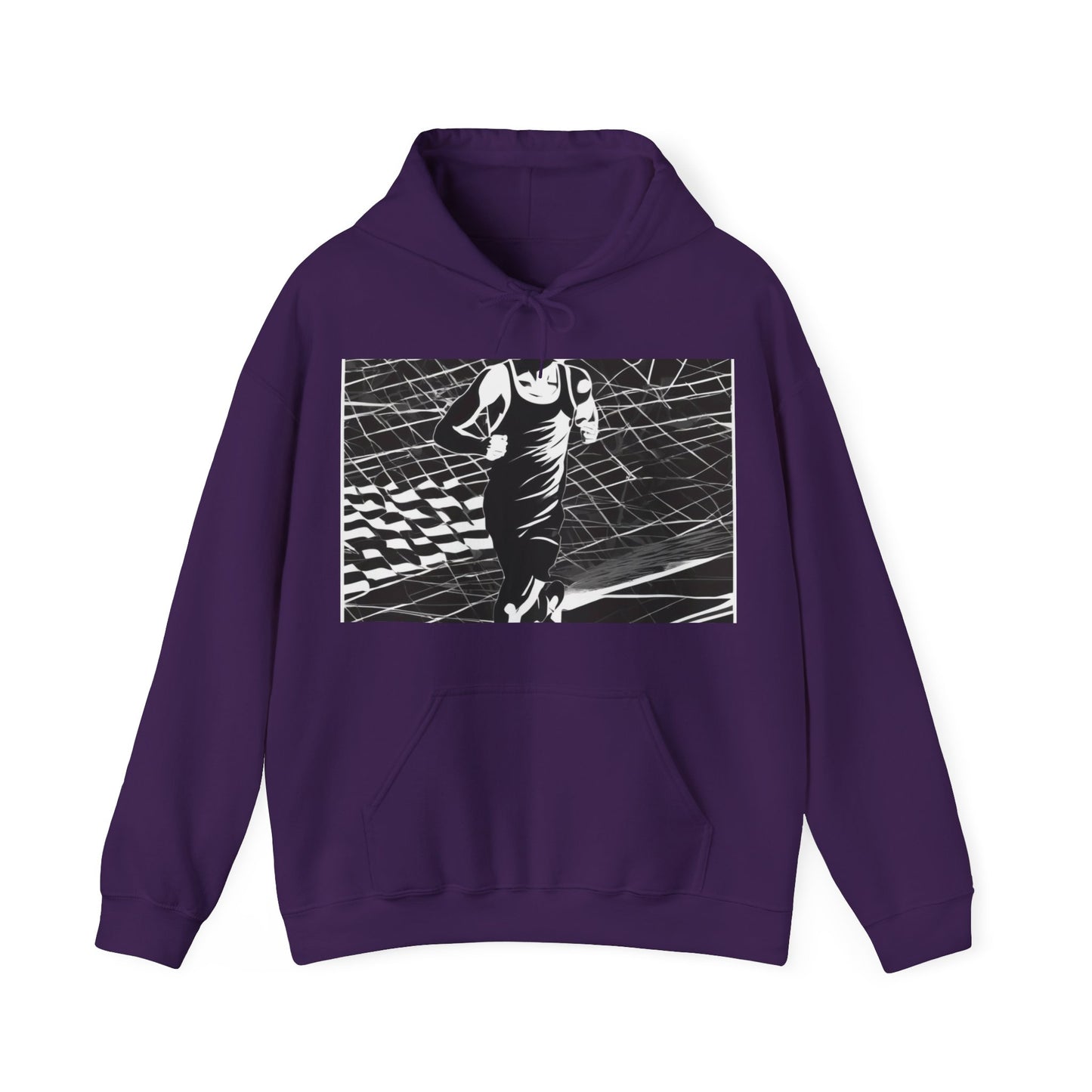 boostlete-headspace-scene-marathoner-speed-geometric-0816 — Unisex Heavy Blend Hoodie (G18500)