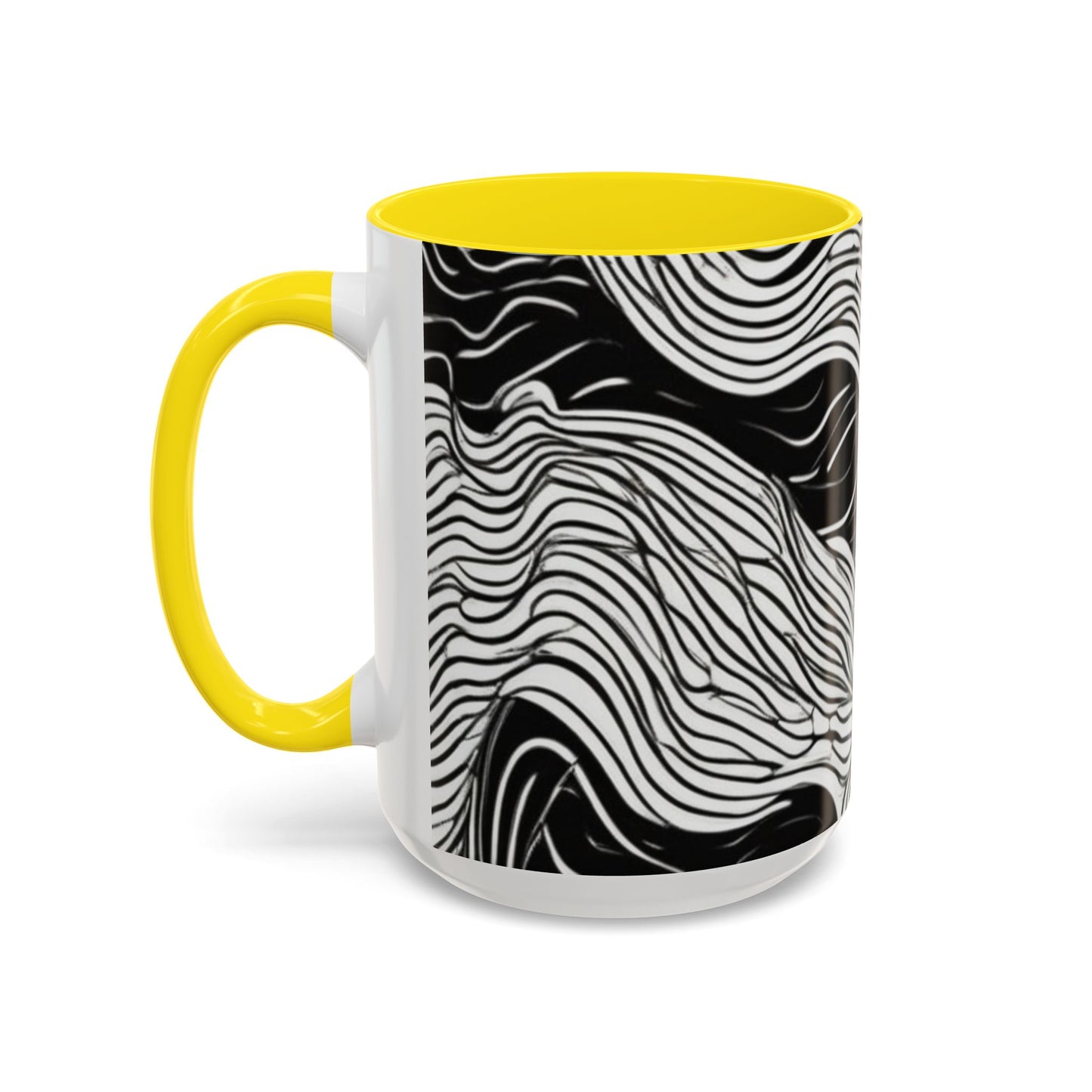 boostlete-field-day-pattern-topographic-line-art-0239 — Accent Mug 11oz/15oz