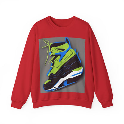 boostlete-quiet-power-icon-sneaker-duotone-paper-0066 — Unisex Heavy Blend Crewneck Sweatshirt (Gildan)