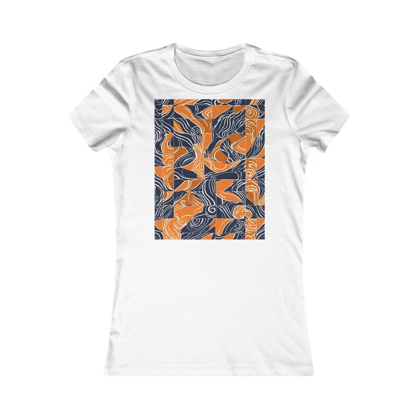 boostlete-rise-grind-pattern-sprint-vector-0207 — Women's Favorite Tee (B+C 6004)