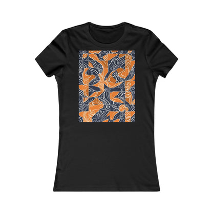 boostlete-rise-grind-pattern-sprint-vector-0207 — Women's Favorite Tee (B+C 6004)