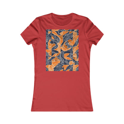 boostlete-rise-grind-pattern-sprint-vector-0207 — Women's Favorite Tee (B+C 6004)
