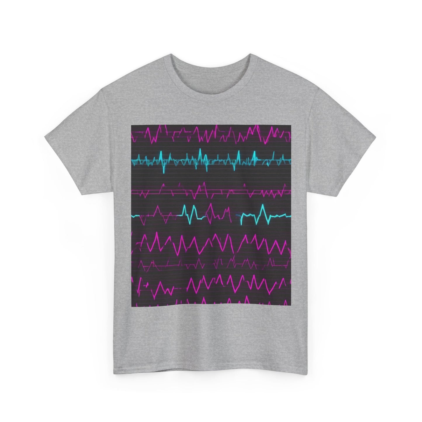 boostlete-boost-mode-pattern-ekg-modern-0111 — Unisex Heavy Cotton Tee (Gildan 5000)