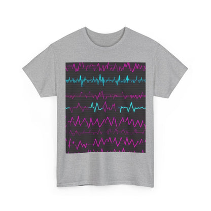boostlete-boost-mode-pattern-ekg-modern-0111 — Unisex Heavy Cotton Tee (Gildan 5000)