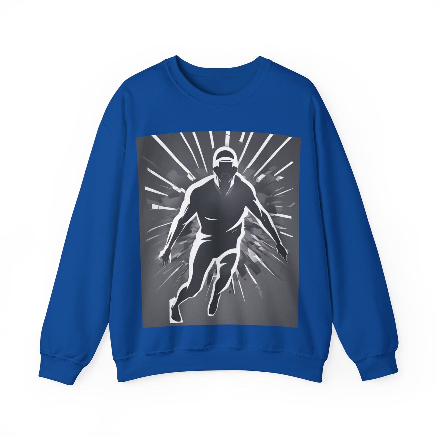 boostlete-iron-intent-scene-sprinter-soft-athletic-0108 — Unisex Heavy Blend Crewneck Sweatshirt (Gildan)