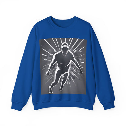 boostlete-iron-intent-scene-sprinter-soft-athletic-0108 — Unisex Heavy Blend Crewneck Sweatshirt (Gildan)