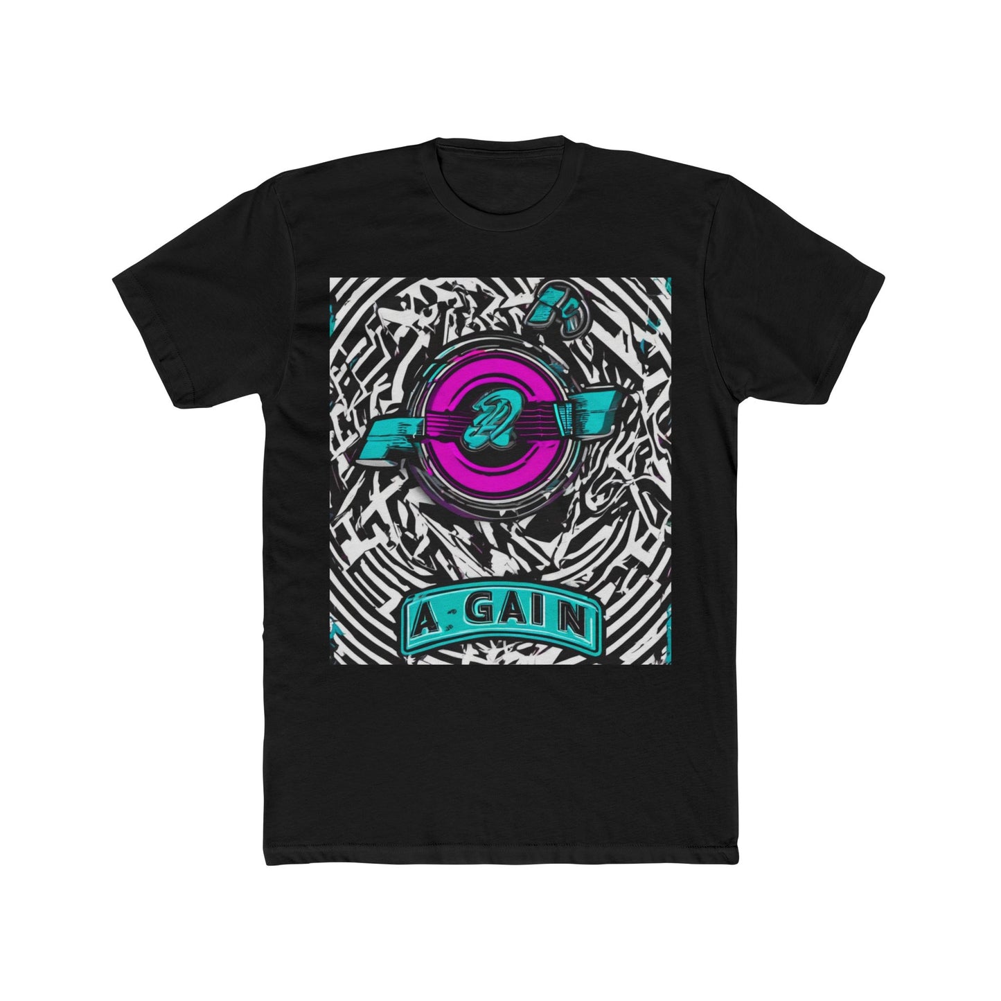 boostlete-boost-mode-type-again-badge-monoline-0293 — Unisex Cotton Crew Tee (NL 3600)