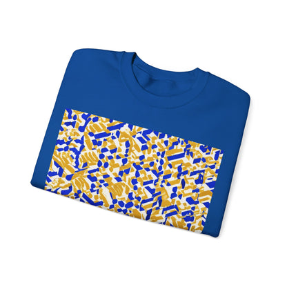 boostlete-rise-grind-pattern-sprint-isometric-0319 — Unisex Heavy Blend Crewneck Sweatshirt (Gildan)