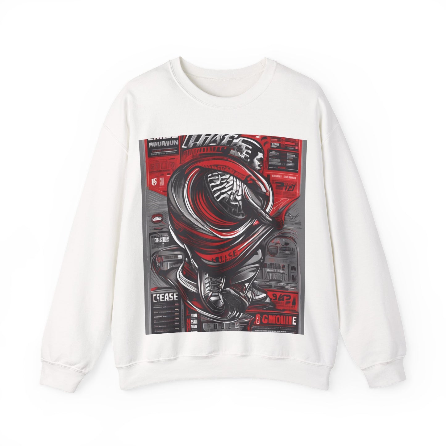 boostlete-field-day-type-chase-capacity-big-monoline-0813 — Unisex Heavy Blend Crewneck (G18000)
