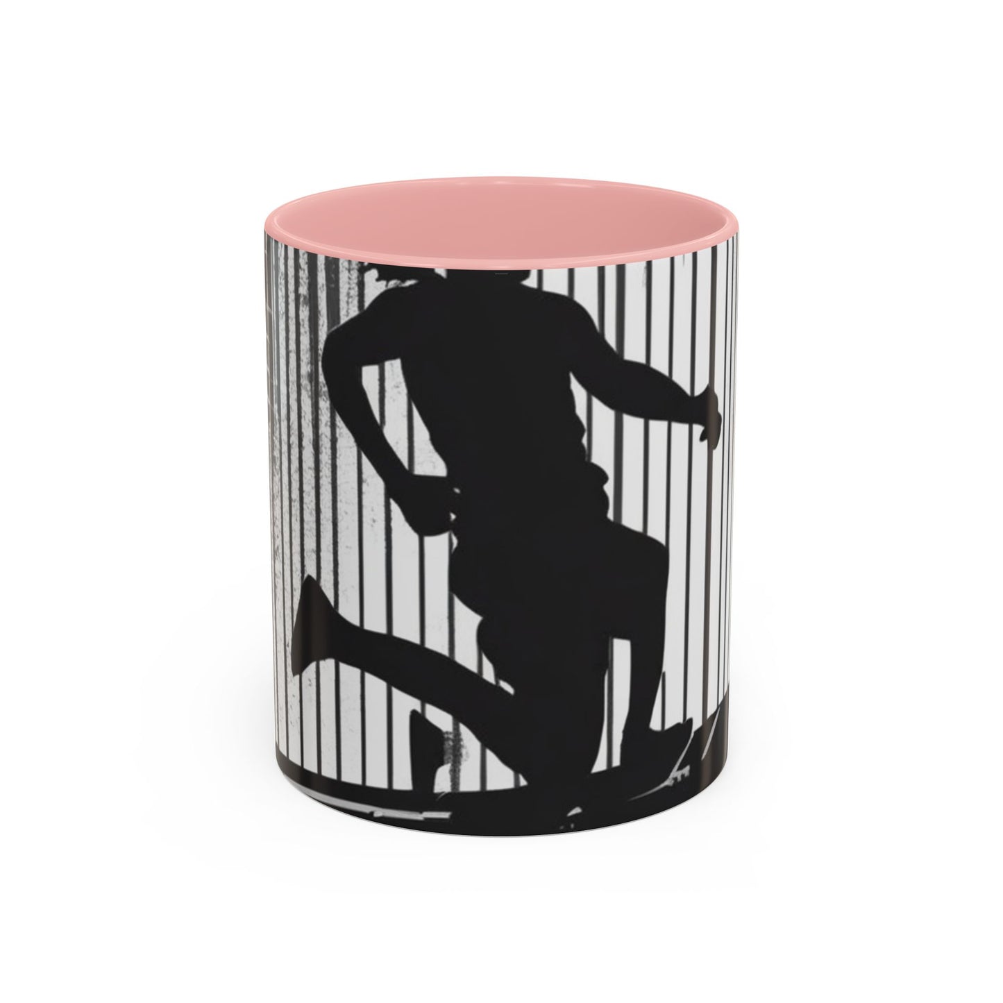 boostlete-am-crew-scene-hurdler-halftone-badge-0956 — Accent Mug 11/15oz