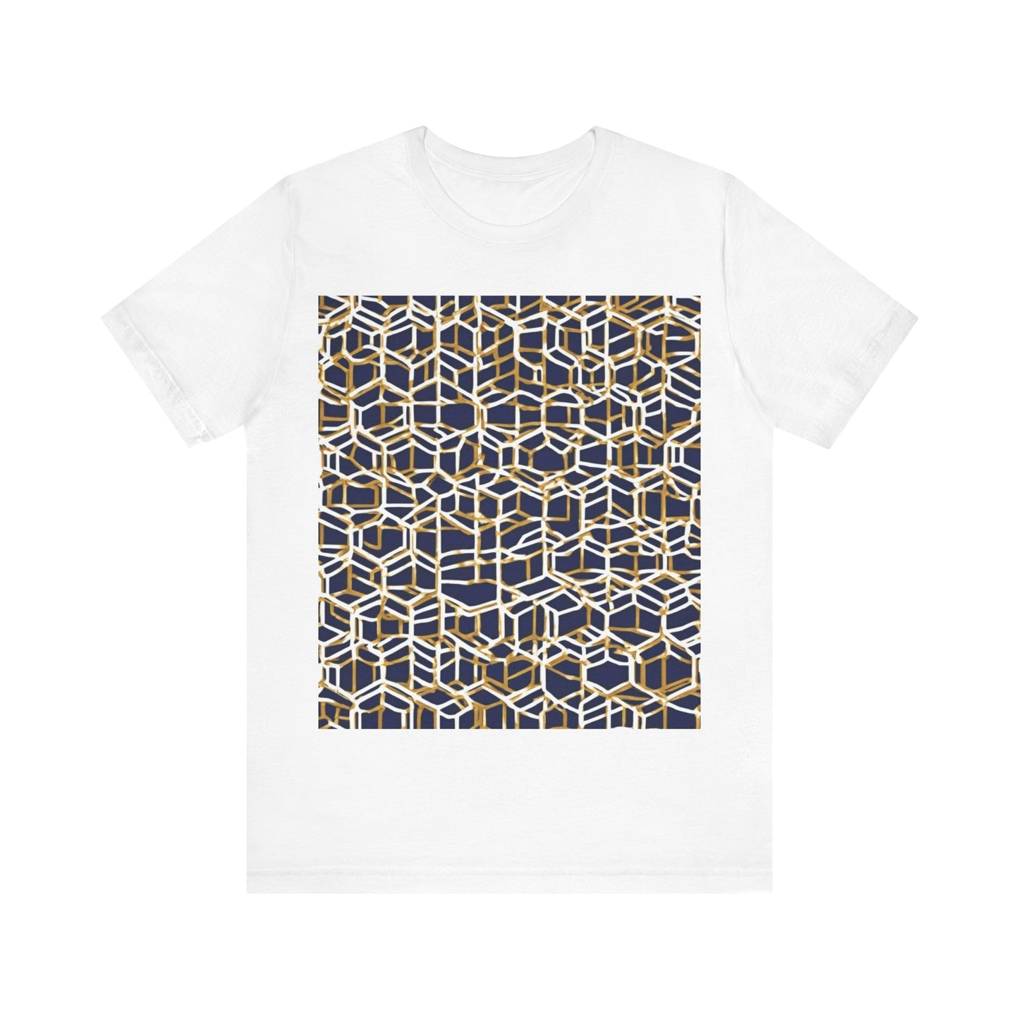 boostlete-am-crew-pattern-hex-industrial-0131 — Unisex Jersey Short Sleeve (B+C 3001)