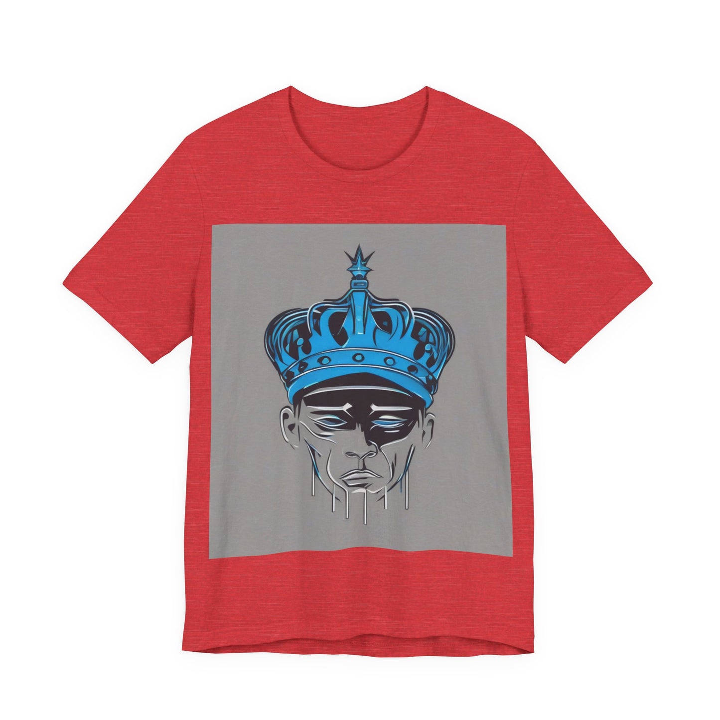 boostlete-am-crew-icon-crown-grainy-monoline-0022 — Unisex Jersey Short Sleeve (B+C 3001)